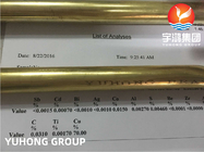 ASTM B111 (ASME SB111) C44300 Copper Seamless Tube For Condenser