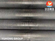 ASTM A249 TP304 Aluminum Fin T Type Extruded Finned Tube For Heat Exchanger Dryer