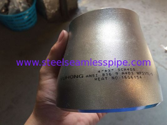 Butt Weld Fittings ASTM A403 WP317L , Reducers Eccentric Reducer / Concentric Reducer B16.9