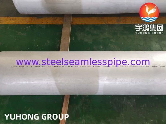 ASTM A358 Gr.1 TP316L Stainless Steel Welded Pipe for Water Treatment Plant