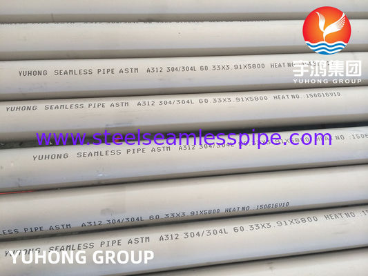 ASTM A312 TP304/304L 1.4301/1.4307 Stainless Steel Seamless Pipe