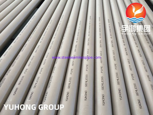 ASTM A312 TP304, TP304L Stainless Steel Seamless Round Pipe For Marine Equipment