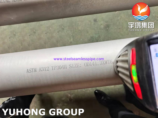 ASTM A312 TP304H Stainless Steel Seamless Pipe Cold Rolled High Temperature Application