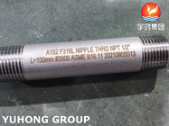 ASTM A182 F316L Stainless Steel CL3000 Threaded Fitting For High Pressure Application