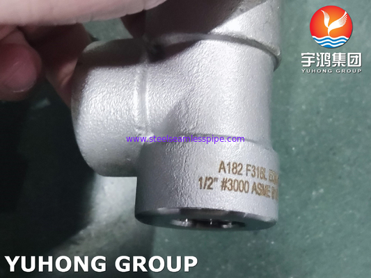 ASTM A182 F316L Stainless Steel CL3000 Threaded Fitting For High Pressure Application