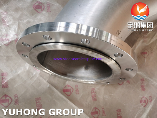 Titanium Pipe Fittings ASTM B363 WPT2 (Gr.2) Flanged Elbow for Sea Water Equipment