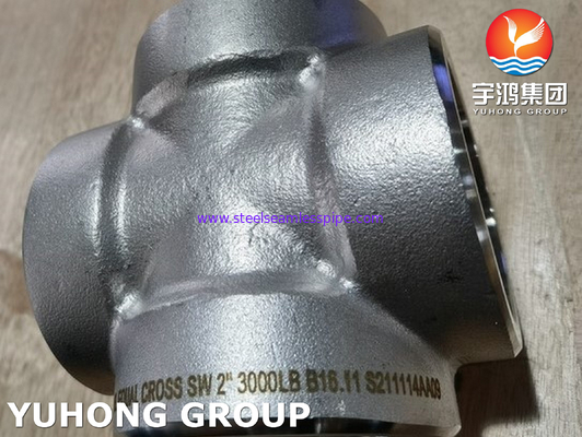 ASTM A182 F316L Stainless Steel Cross Threaded Forged Pipe Fitting