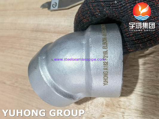 ASTM A182 F316L Threaded Forged Stainless Steel Elbow Pipe Fitting