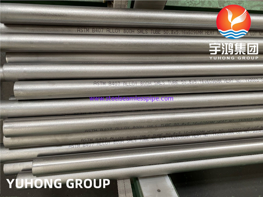 ASTM B407/ASME SB407 Alloy 800H/UNS N08810  Nickel Iron Chromium Alloy Seamless Pipe