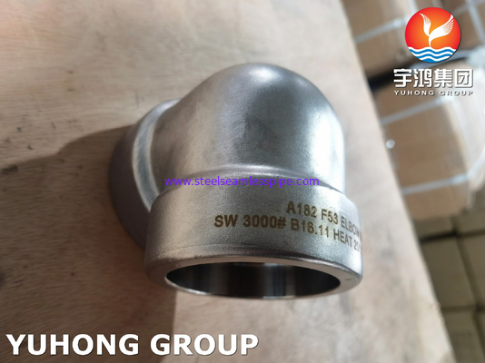 ASTM A182 F53 Duplex Socket Welded Elbow Forged Pipe Fitting PT