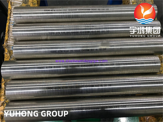 Bright Annealed ASTM B166 / ASME SB166 UNS NO 6600 Nickel Alloy Round Bar