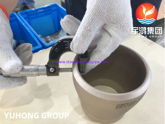 ASTM B466 C70600 ECC Reducer SCH80 B16.9 6*3 Inch For Steel Pipe.