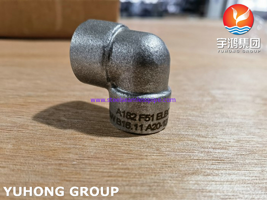 ASTM A182 F51 Duplex Steel Full Coupling Forged Elbow High Pressure Pipe Fitting