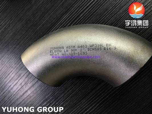 B16.9 ASTM A403 WP316L 90 Degree LR Elbow Stainless Steel Butt Weld Fitting