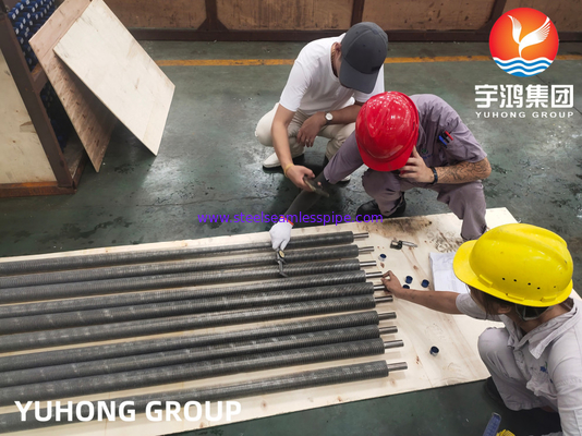 Stainless Steel Welded ASME SA249 TP304 Extruded Finned Tube Applied For Heat Exchanger Air Cooler