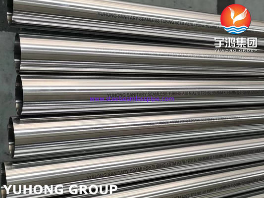 ASTM A270 TP316L Sanitary Stainless Steel Seamless Pipe Bright Annealed