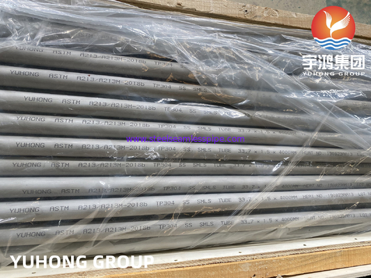 ASTM A213 TP304 Seamless Austenitic Alloy Steel Boiler Super Heater And Heat Exchanger Tube