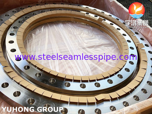 ASTM A240 SS904L Plate Fabricated Slip-On Flange with Flat Face AWWA C207 and Custom Dimensions