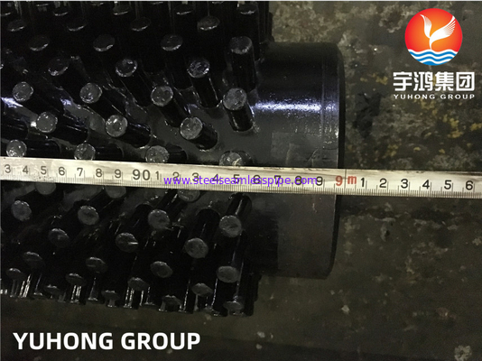 ASTM A335 P9 Carbon Steel Studded Finned Tube Applied For Heat Exchanger