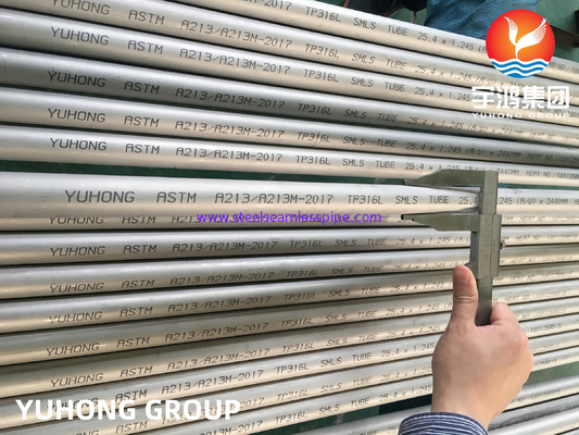 ASME SA213 TP316/316L 1.4401/1.4404 Stainless Steel Seamless Heat Exchanger Tube