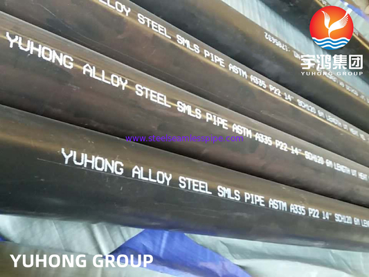 ASTM A335/ASME SA335 P22 Beveled Seamless Boiler Tubes Carbon Steel Pipe