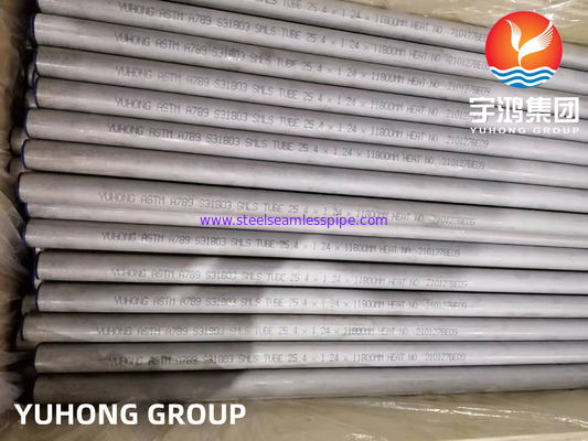 ASME SA789/ ASTM A789 S31803 Duplex Stainless Steel Tube for Boiler Tube Ply Wooden Case