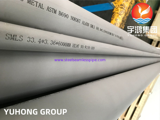 ASTM B690 Alloy 8367 / AL-6XN Nickel Alloy Steel Seamless Pipe