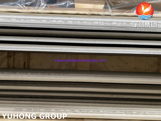 ASME SA213 TP304/304L Stainless Steel Seamless U Bend Tube for Heat Exchanger