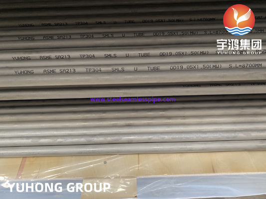 ASME SA213 TP304/304L Stainless Steel Seamless U Bend Tube for Heat Exchanger