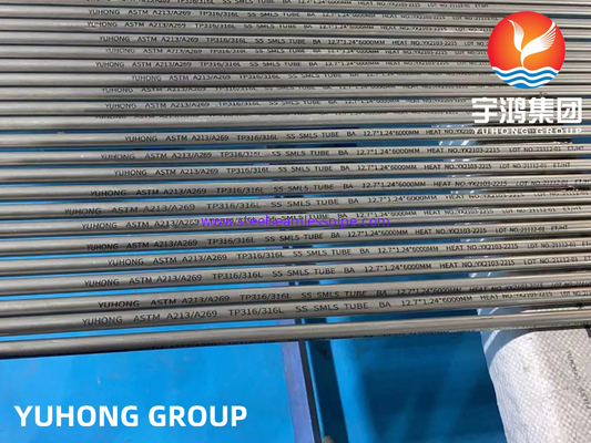 ASTM A213/A269 TP316/316L 1.4401/1.4404 Stainless Steel Bright Annealed Tube