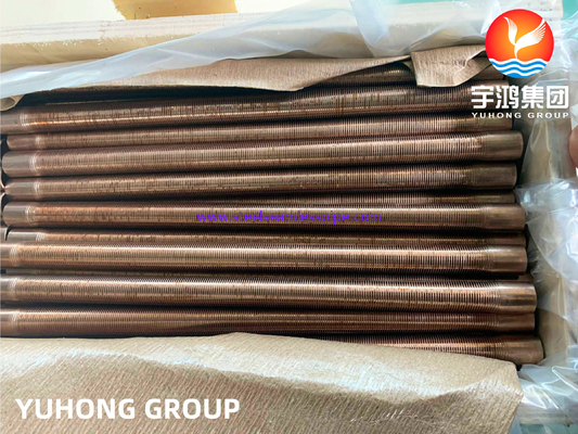 B111 C70600 O61 LOW FIN TUBE COPPER NICKEL ALLOY FOR AIR COOLER