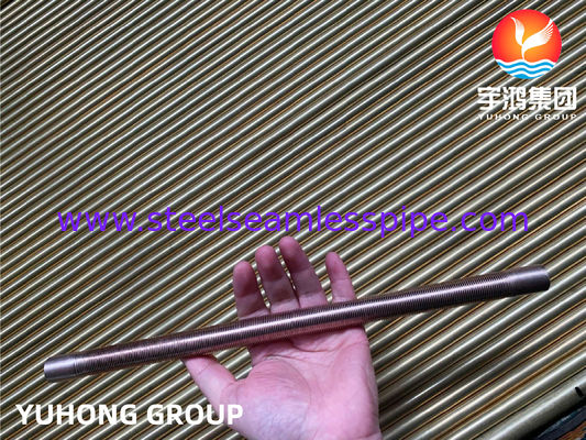 Copper Alloy Tube - Low Fin type, B111 C70600 O61 cu70/ni30 Copper Alloy For Air Cooler