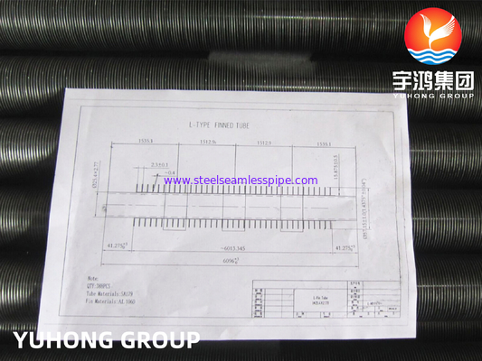 ASTM A179 WOULD FINNED TUBE  L-TYPE WITH ALUMINIUM FIN FOR AIR COOLER