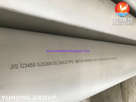 JIS G3457 SUS304 Stainless Steel Seamless Pipe Thick Wall Thickness