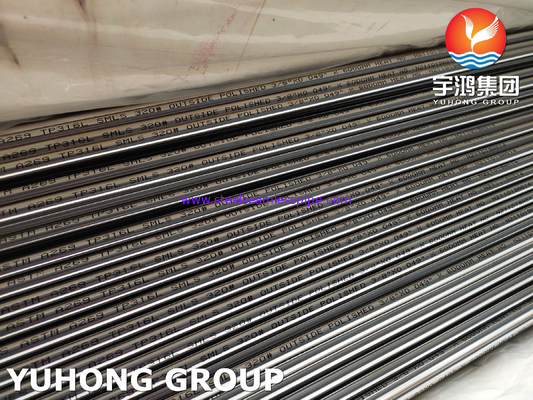 ASTM A269 TP316L Bright Annealed Stainless Steel Seamless Tube 320 Degree Polished