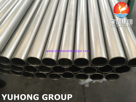 ASME SB338 GR7 UNS R52400 Titanium Alloy Steel Seamless Tube Condenser Application