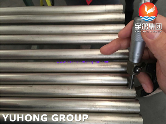 ASME SB338 GR7 UNS R52400 Titanium Alloy Steel Seamless Tube Condenser Application