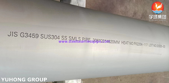 BIG SIZE HEAVY WALLTHICKNESS STAINLESS STEEL SEAMLESS PIPE JIS G3459 SUS304