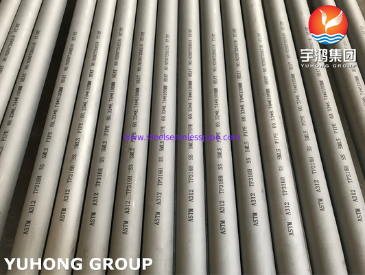 ASTM A312 TP316H / UNS S31609 Stainless Steel Seamless Pipe Pickled And Annealed