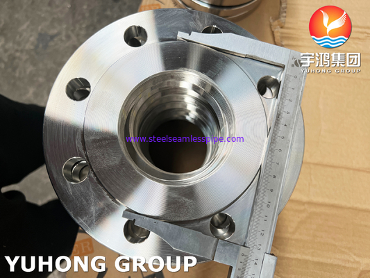 BS4504 (EN 1092-1) F316L Stainless Steel Screwed Flange , BSPP Threads PN16 Forged Type