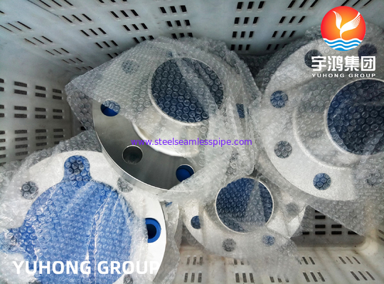 ASTM A182 F347 Stainless Steel Weld-Neck Flange , RF / RTJ Face For High-temperature Application