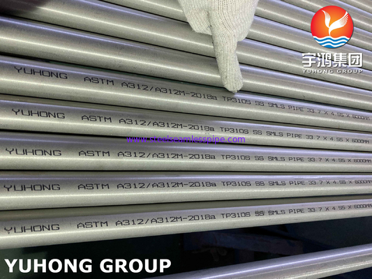 ASTM A312 / A312M ASME SA312-2018a TP310S Stainless Steel Round Pipe