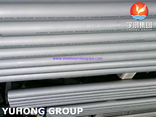 ASTM A312 TP310S Stainless Steel Seamless Pipe Pickled And PMI Test