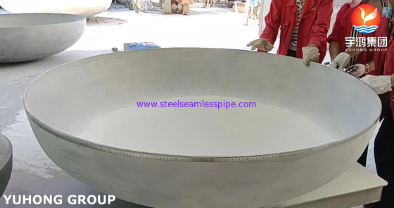 ASTM A240 321 Stainless Steel 2:1 Ellipsoidal Head / Dish End For Pressure Vessel