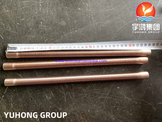 ASTM  B111 C70600-O61 Copper Nickel Alloy Low Finned Tube For Heat Exchangers