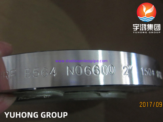 ASME SB564 / ASTM B564 N06600 Inconel600 WNRF Nickel Alloy Forged Flange