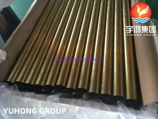 ASME SB111/ASTM B111 C44300 Cooper seamless Tube Applied For Condenser