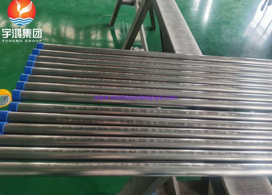 ASTM A249 TP321 Stainless Steel Welded Tube For Boiler / Superheater / Heat Exchanger