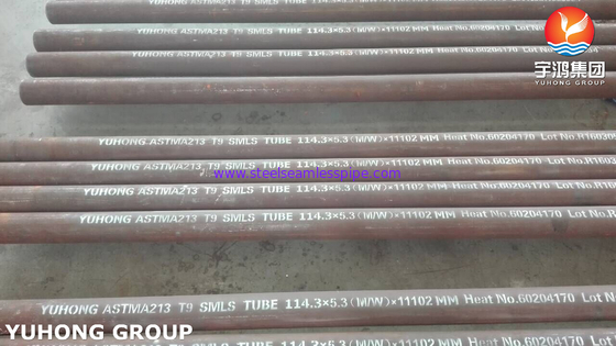 ASTM A213 T9 Alloy Steel Seamless Round Tube Pipe Hot Finished