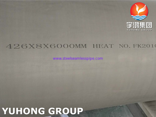 ASTM A312 TP904L Large OD Steel Pipe, UNS NO8904 / 1.4539, 100%UT AND ET